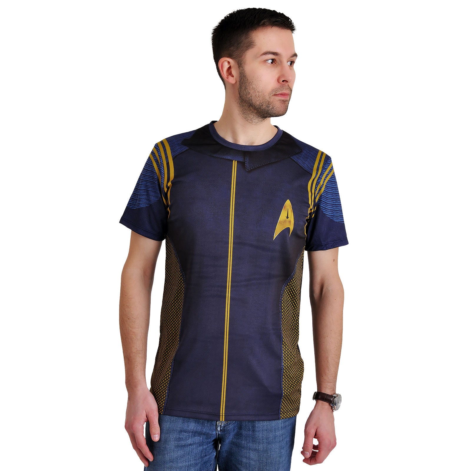 Imagen del producto Star Trek - Camiseta azul de uniforme del comandante Discovery