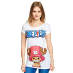 Imagen del producto One Piece - Camiseta Chopper para mujer Loose Fit blanca