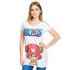 Imagen del producto One Piece - Camiseta Chopper para mujer Loose Fit blanca
