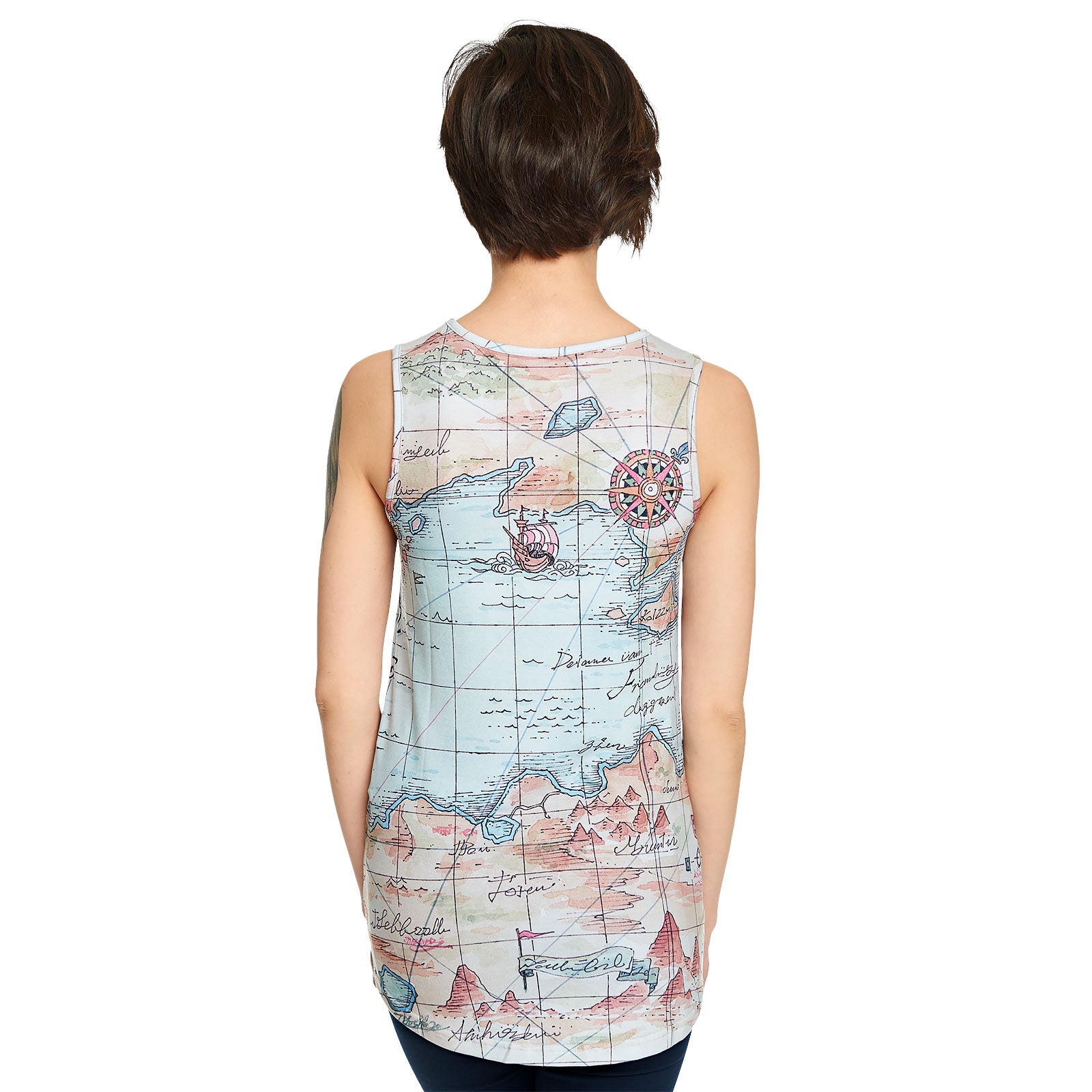 Product image One Piece - East Blue Map Tank Top Loose Fit