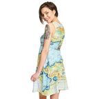 Imagen del producto One Piece - Vestido mini de mapa de East Blue