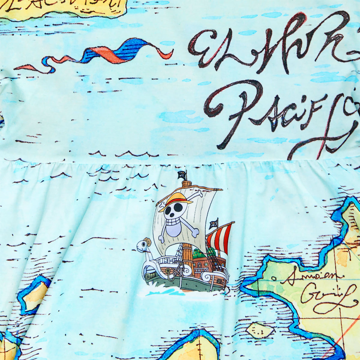 Imagen del producto One Piece - Vestido mini de mapa de East Blue