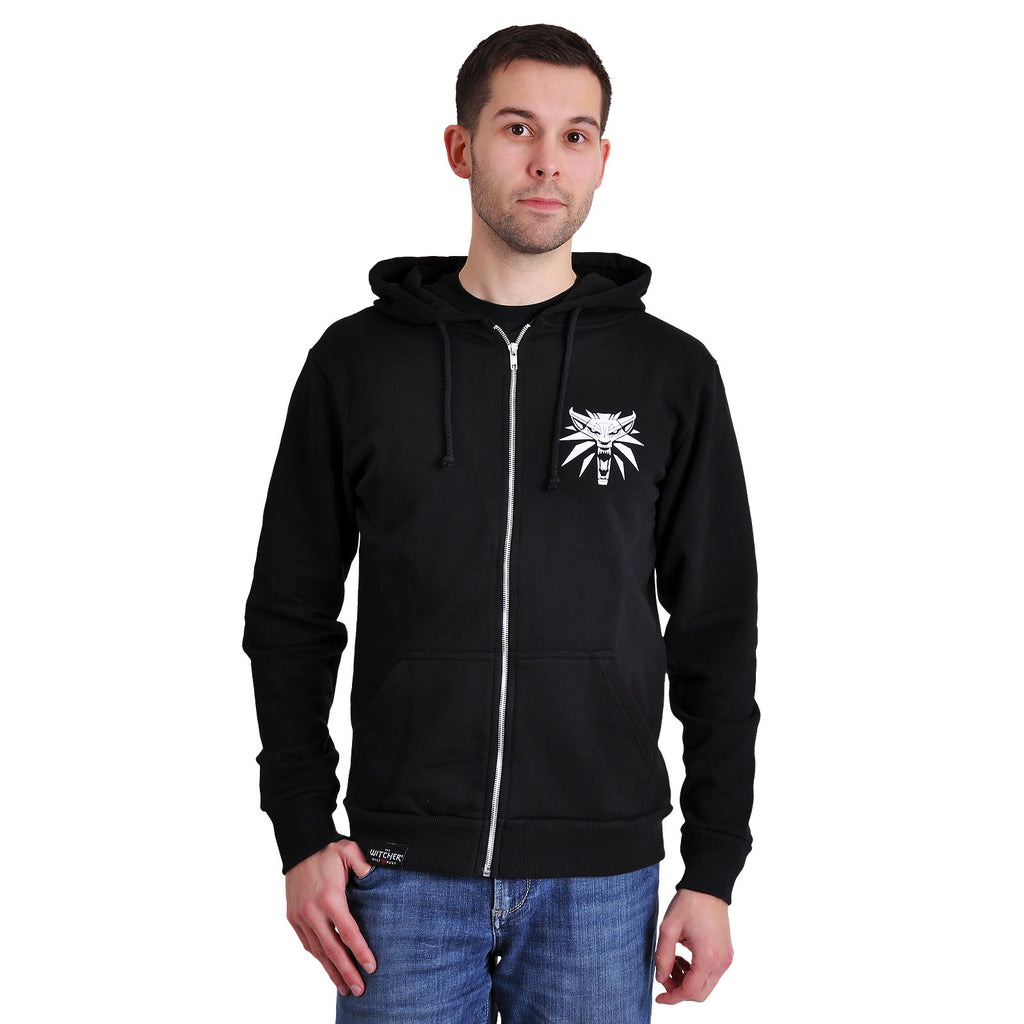 Imagen del producto Witcher - Chaqueta con capucha de acero y plata negra