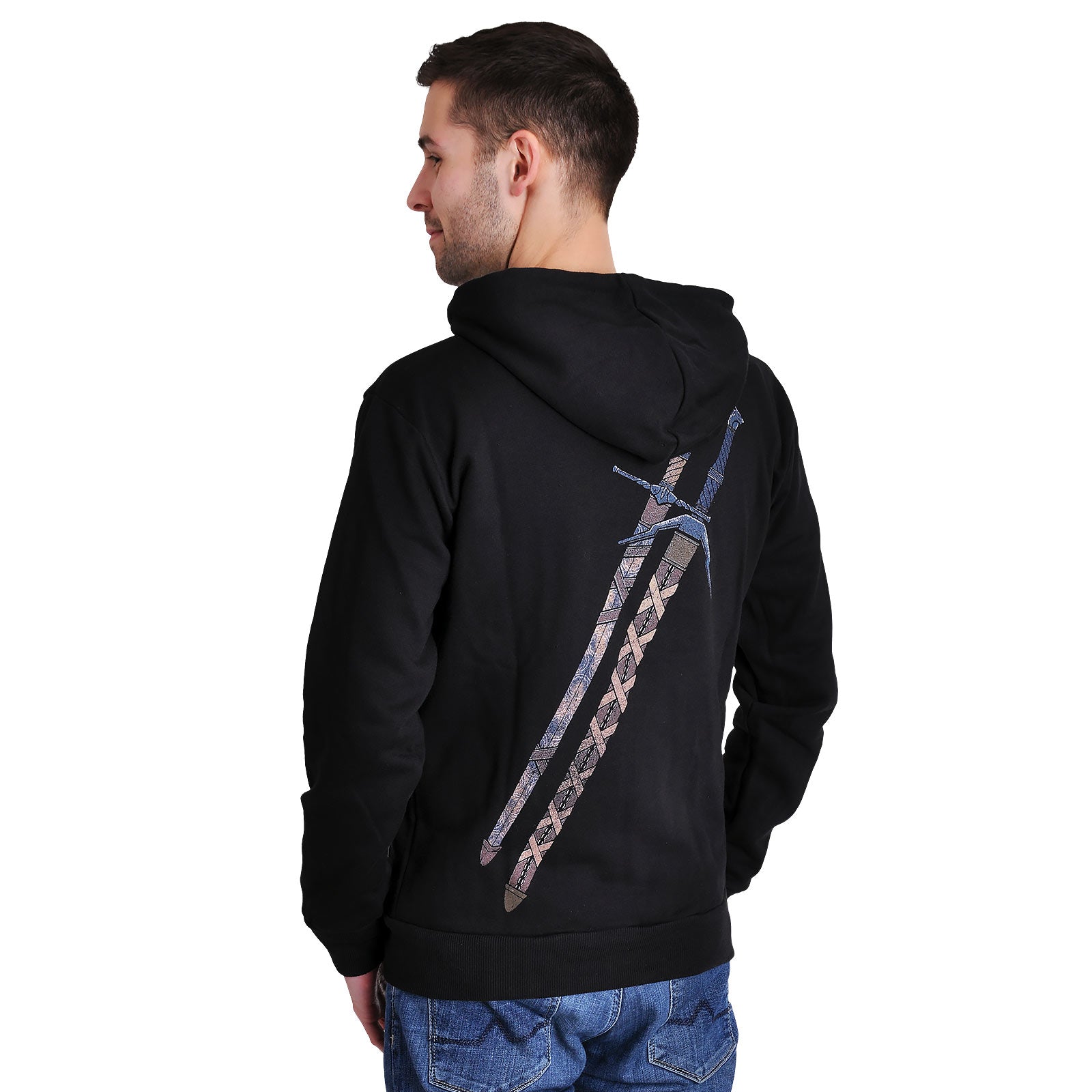 Imagen del producto Witcher - Chaqueta con capucha de acero y plata negra