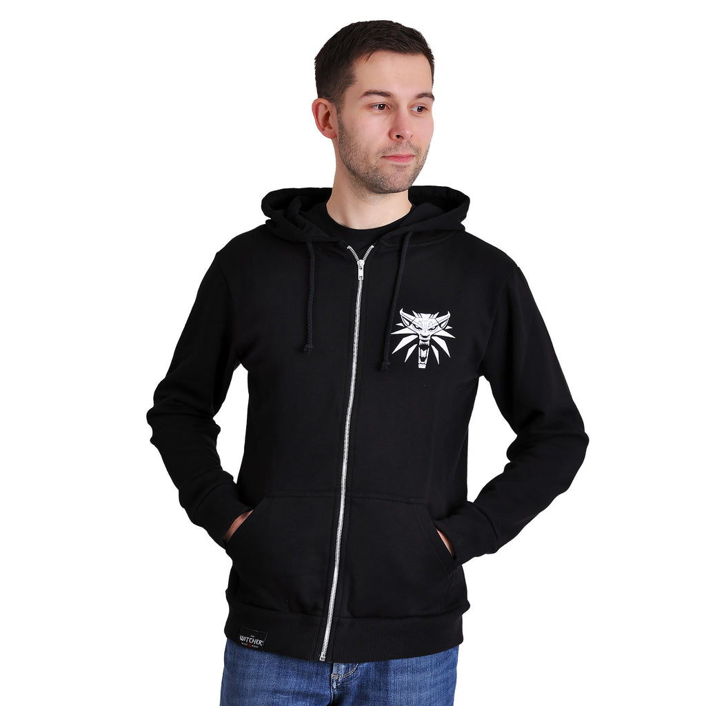 Imagen del producto Witcher - Chaqueta con capucha de acero y plata negra