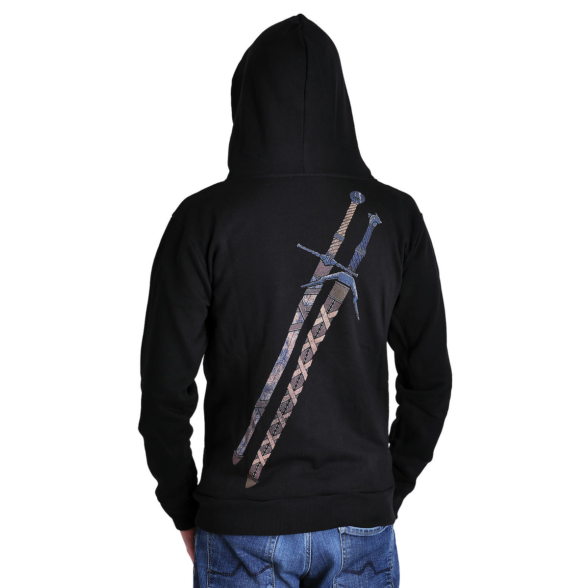 Imagen del producto Witcher - Chaqueta con capucha de acero y plata negra