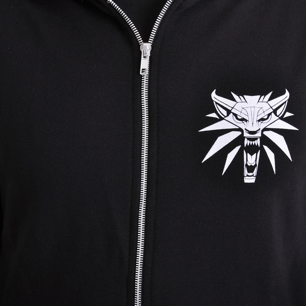 Imagen del producto Witcher - Chaqueta con capucha de acero y plata negra