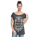 Imagen del producto Alicia en el país de las maravillas - Camiseta suelta para mujer en gris