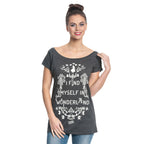 Imagen del producto Alicia en el país de las maravillas - Camiseta suelta para mujer en gris