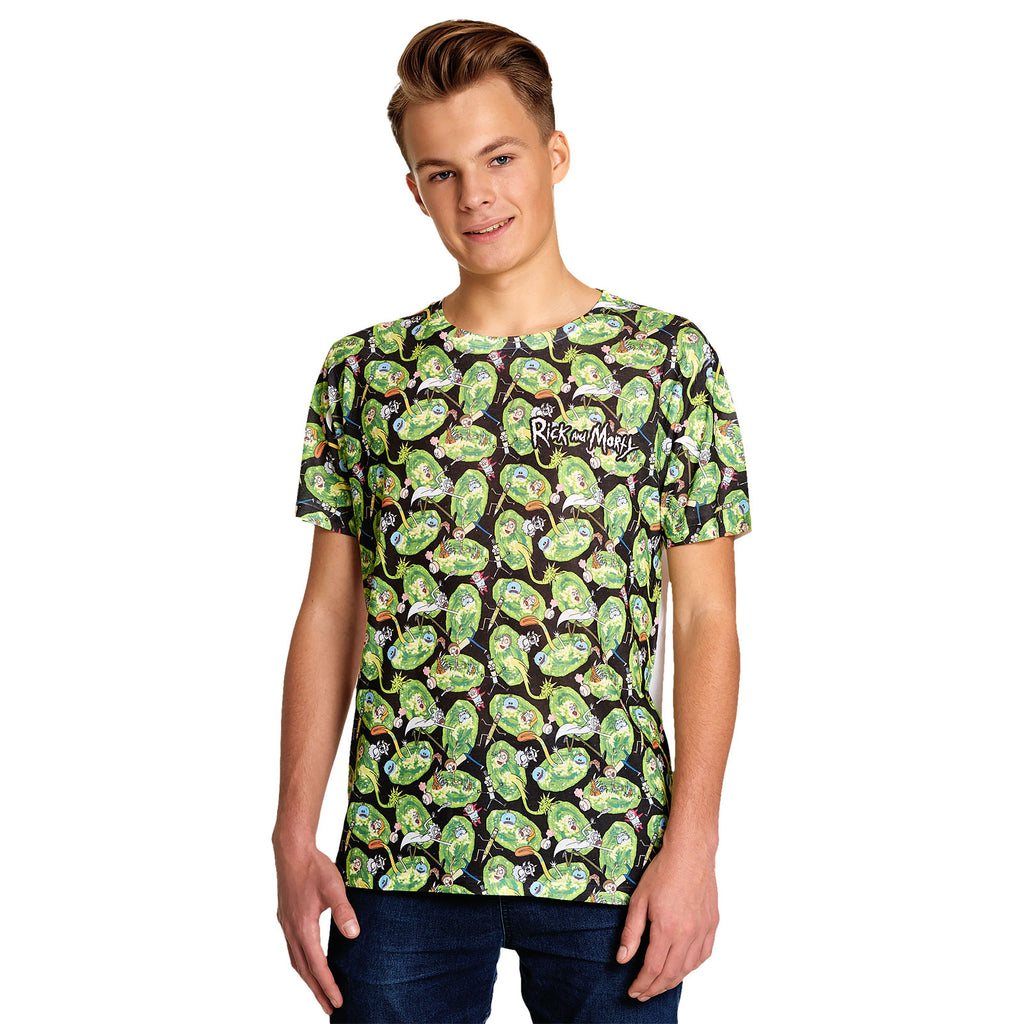 Imagen del producto Rick y Morty - Camiseta de Invasión Portal