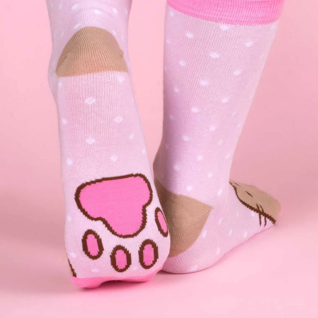 Imagen del producto Pusheen - Calcetines de arcoíris y taza