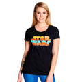 Imagen del producto Star Wars - Camiseta Vintage Logo para Mujer Negra