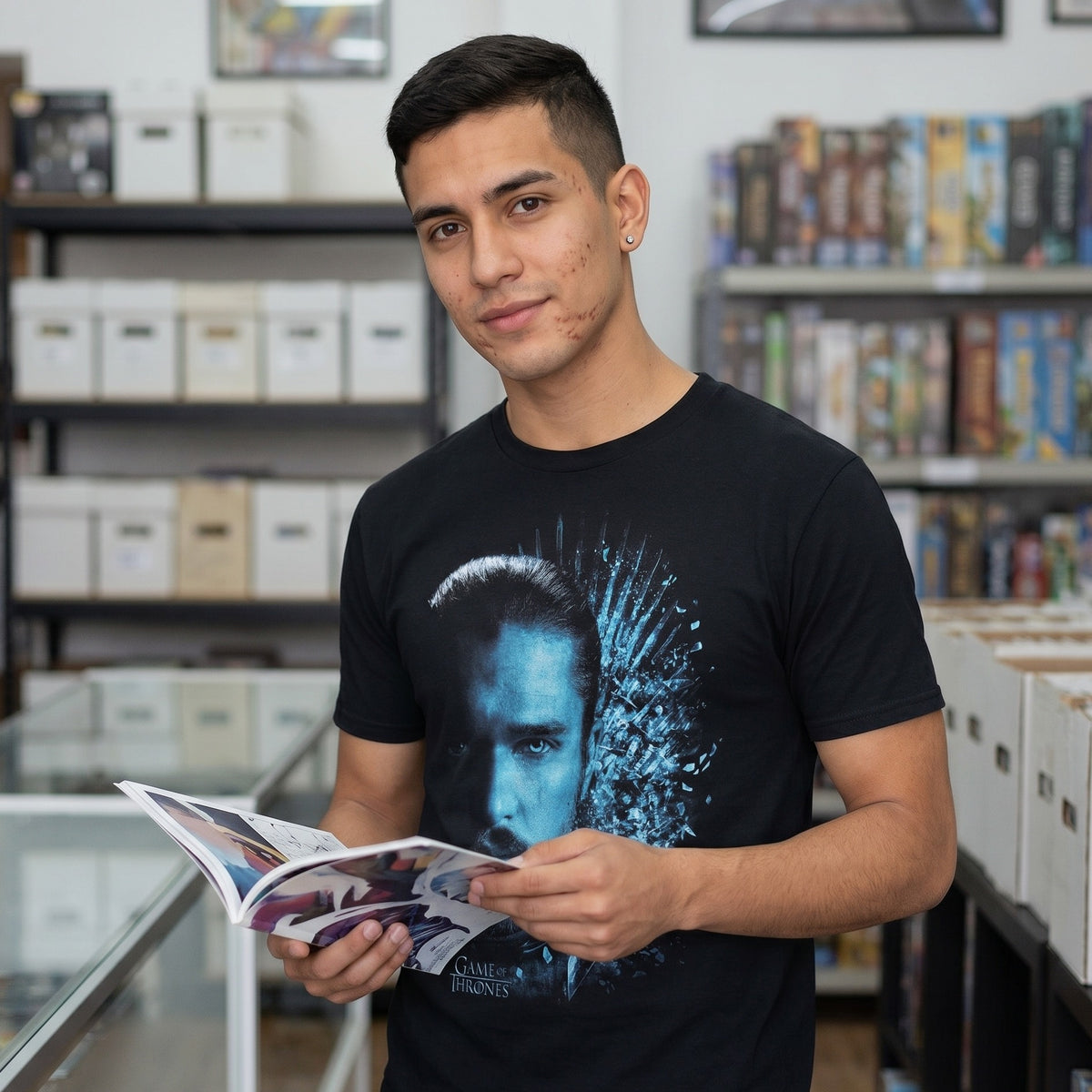 Imagen del producto Juego de Tronos - Jon Winter está aquí Camiseta negra
