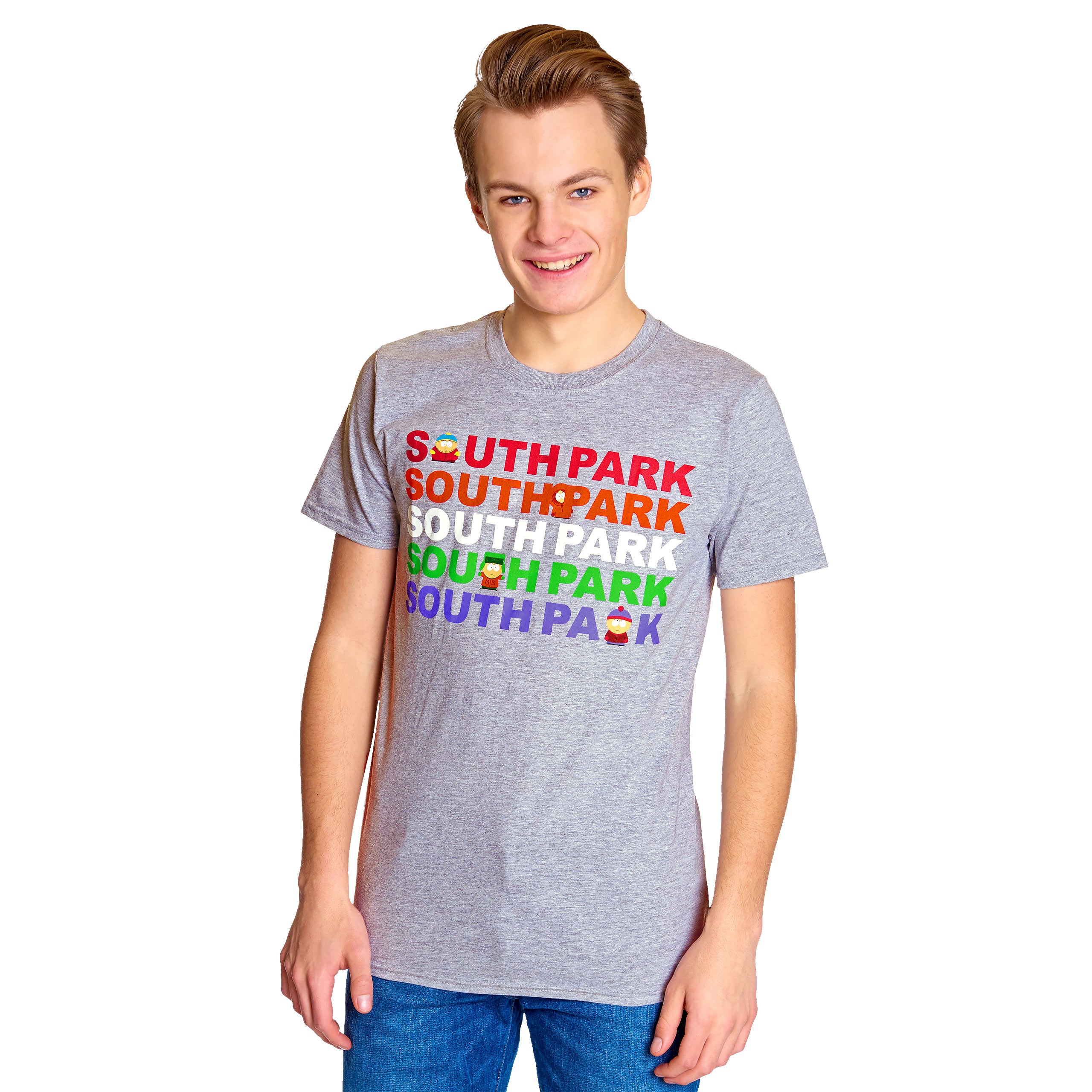 Imagen del producto South Park - Camiseta gris con logo del grupo