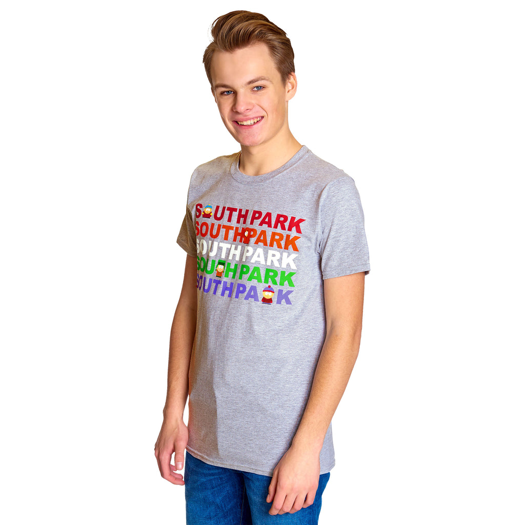 Imagen del producto South Park - Camiseta gris con logo del grupo