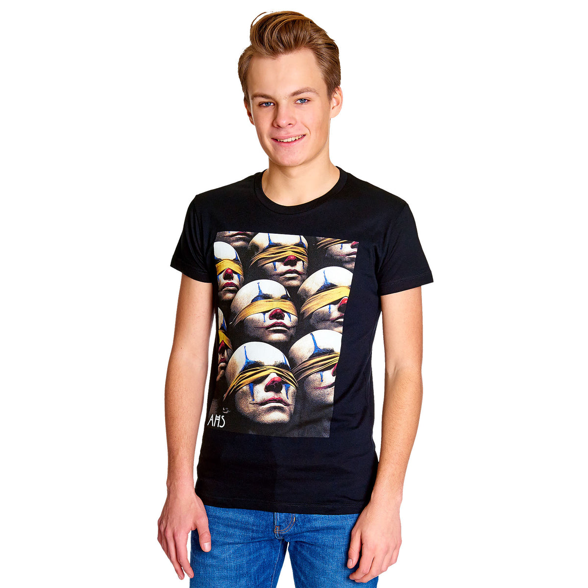 Imagen del producto American Horror Story - Camiseta de payasos ciegos negra