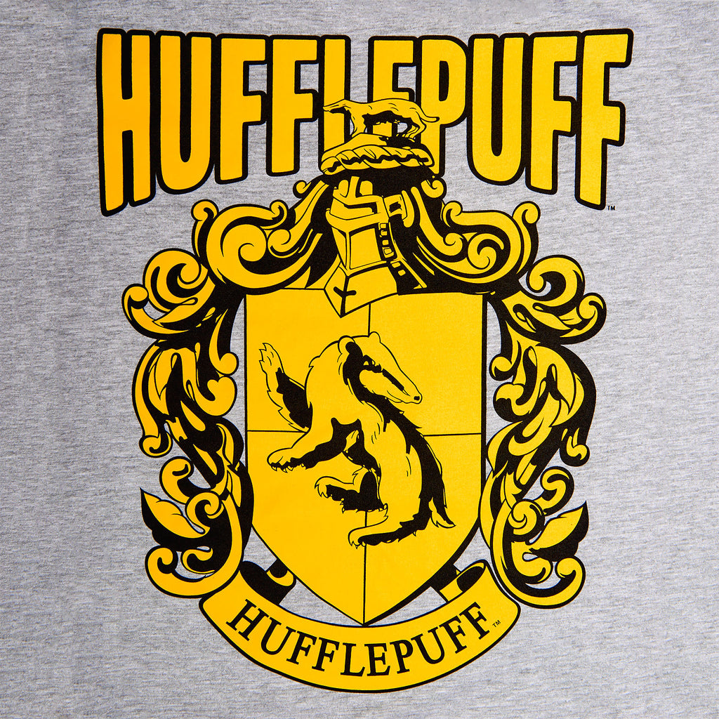 Imagen del producto Harry Potter - Camiseta de mujer con escudo de Hufflepuff gris