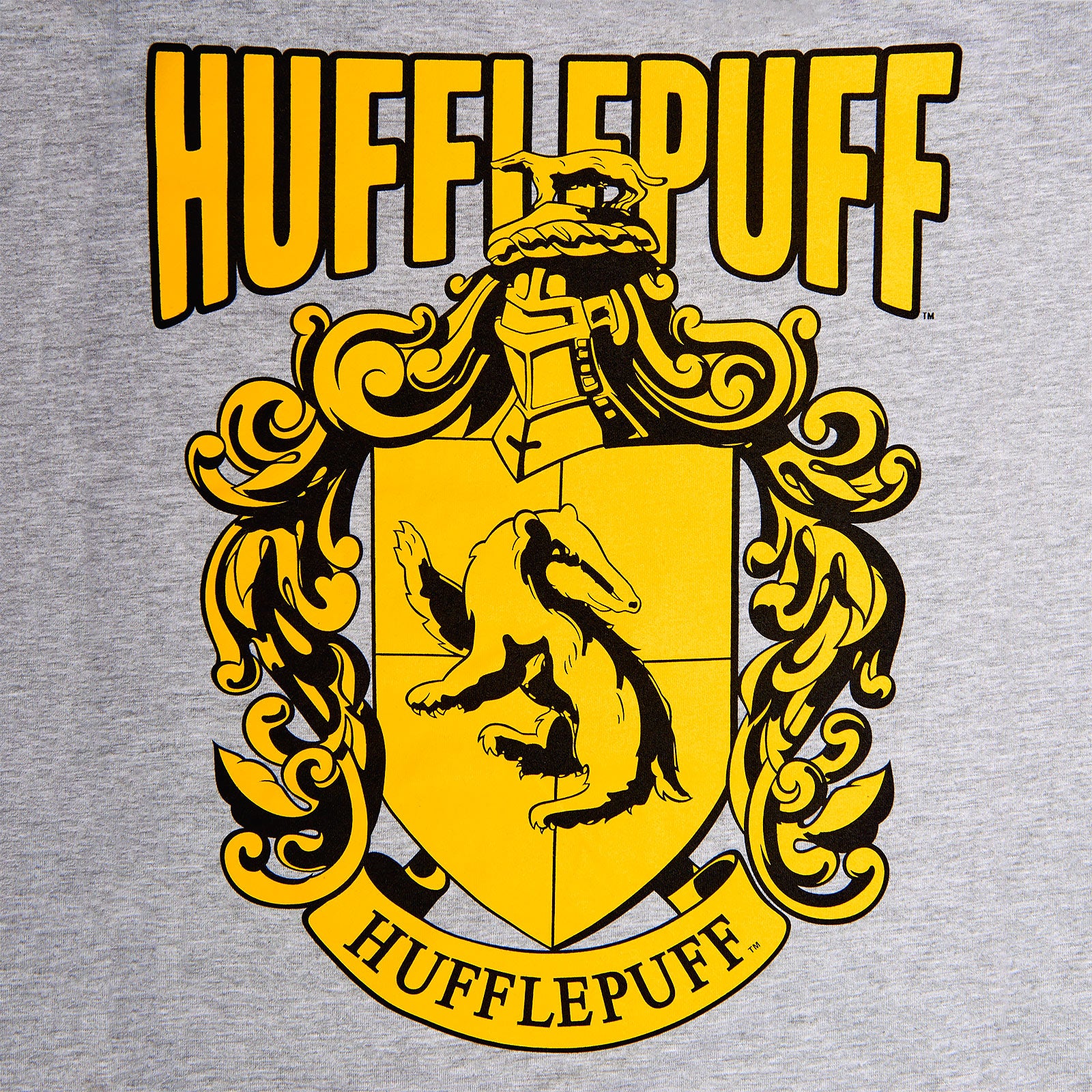 Imagen del producto Harry Potter - Camiseta de mujer con escudo de Hufflepuff gris