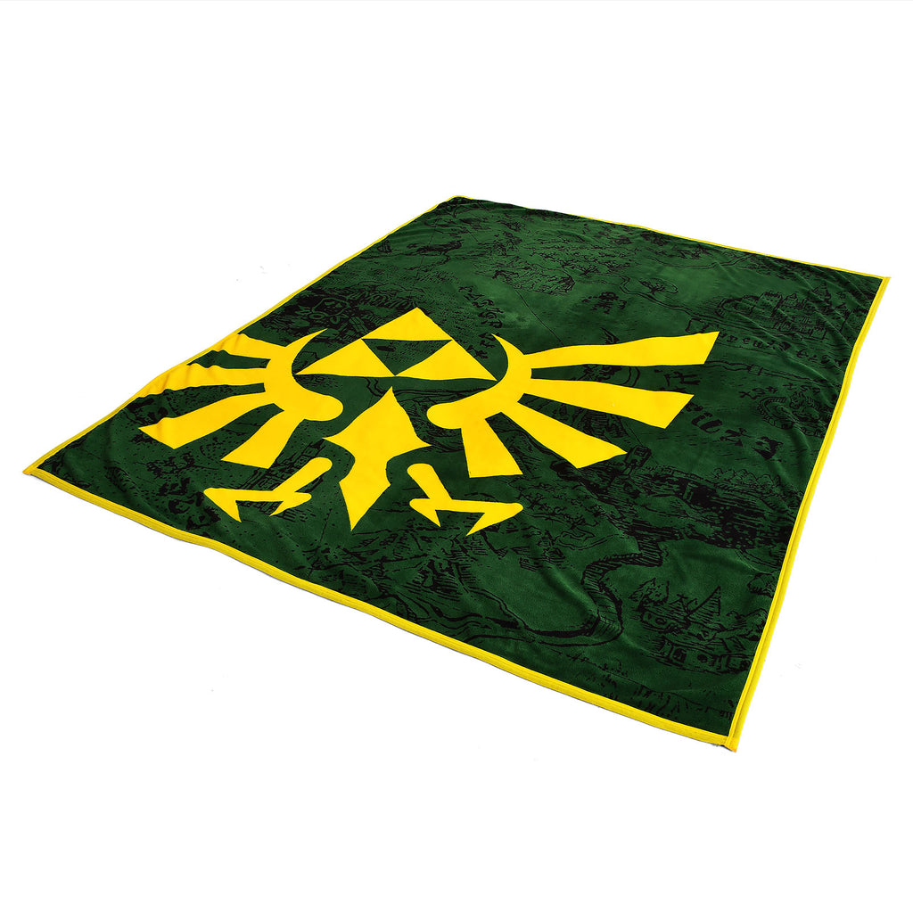 Imagen del producto Zelda - Manta de felpa con el logo de Hyrule