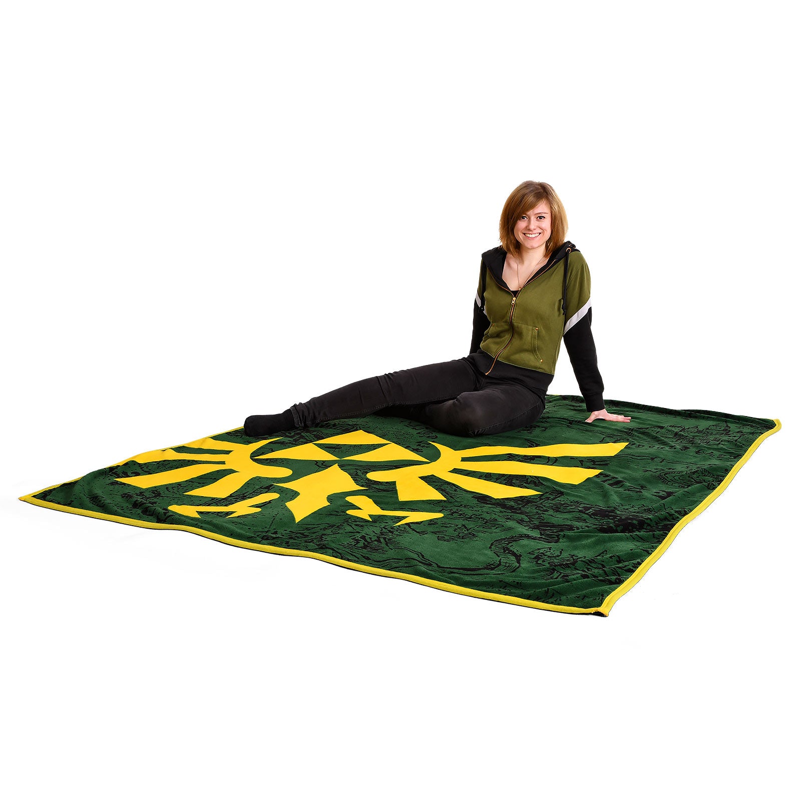 Imagen del producto Zelda - Manta de felpa con el logo de Hyrule