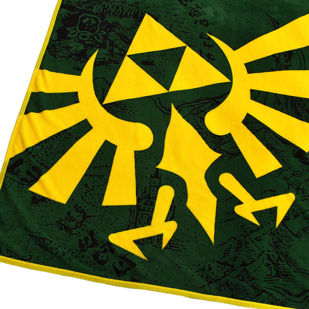 Imagen del producto Zelda - Manta de felpa con el logo de Hyrule