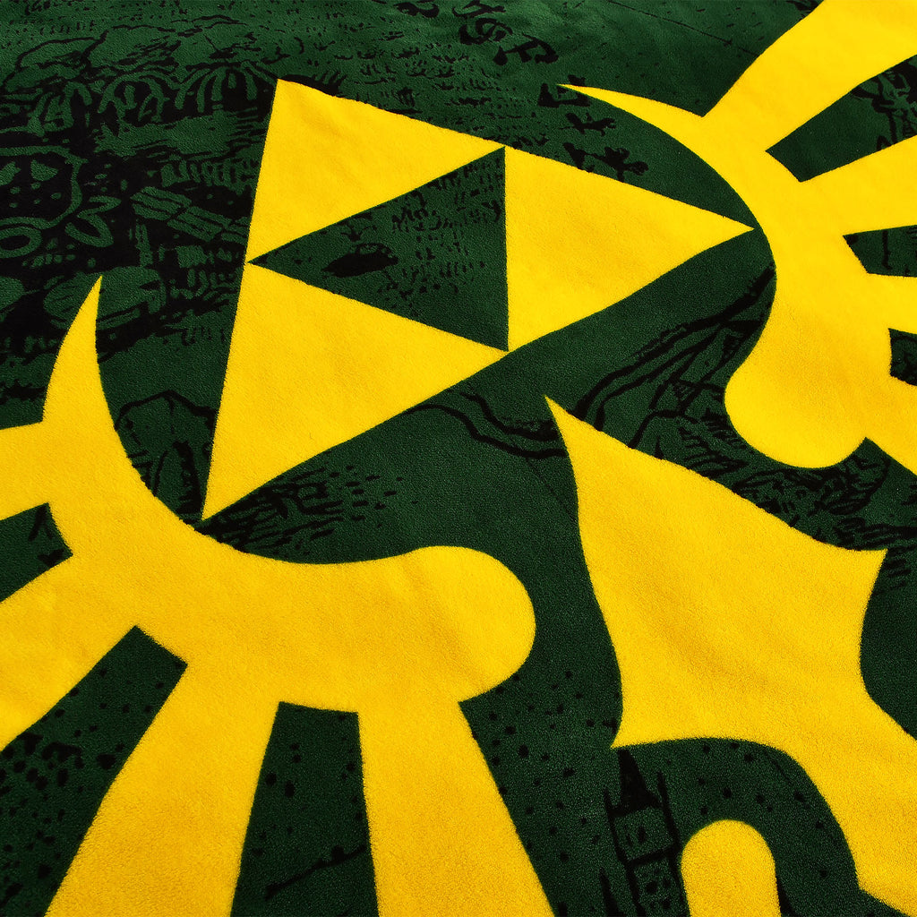 Imagen del producto Zelda - Manta de felpa con el logo de Hyrule