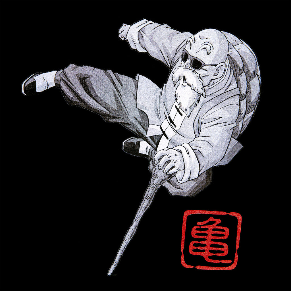 Imagen del producto Dragon Ball Z - Muten Roshi Kick Camiseta negra