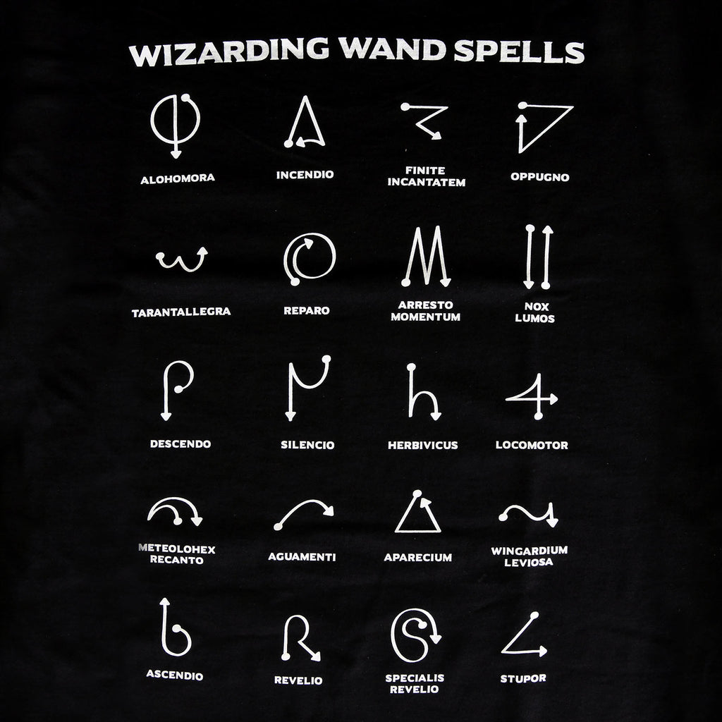 Imagen del producto Camiseta de gráfico de hechizos para fans de Harry Potter
