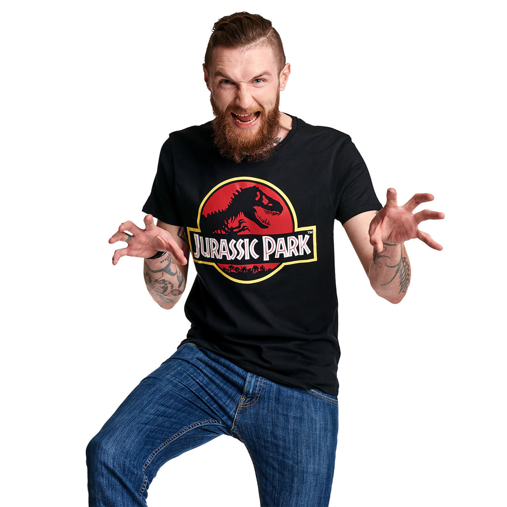 Imagen del producto Jurassic Park - Camiseta con logo negra