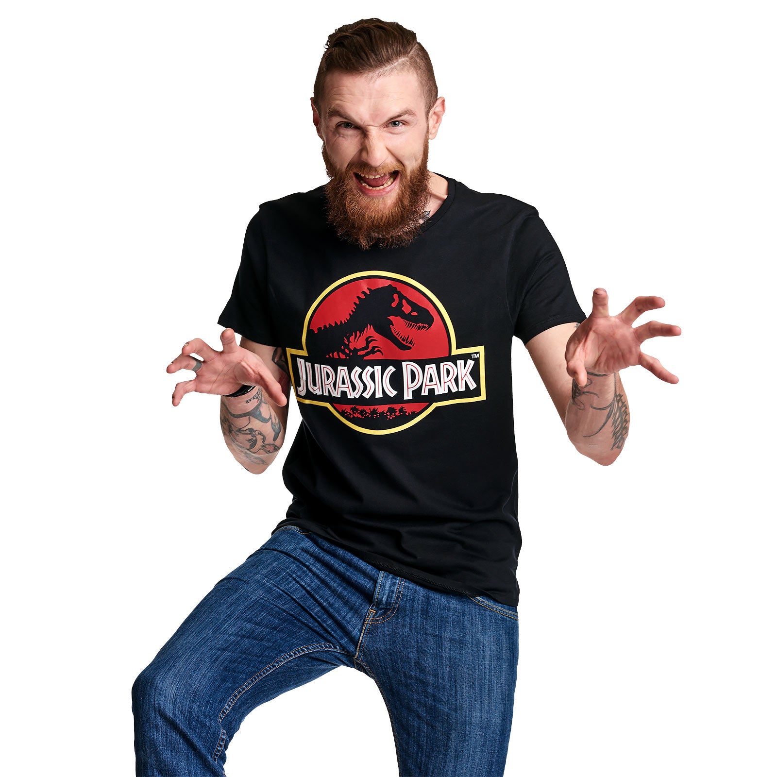 Imagen del producto Jurassic Park - Camiseta con logo negra