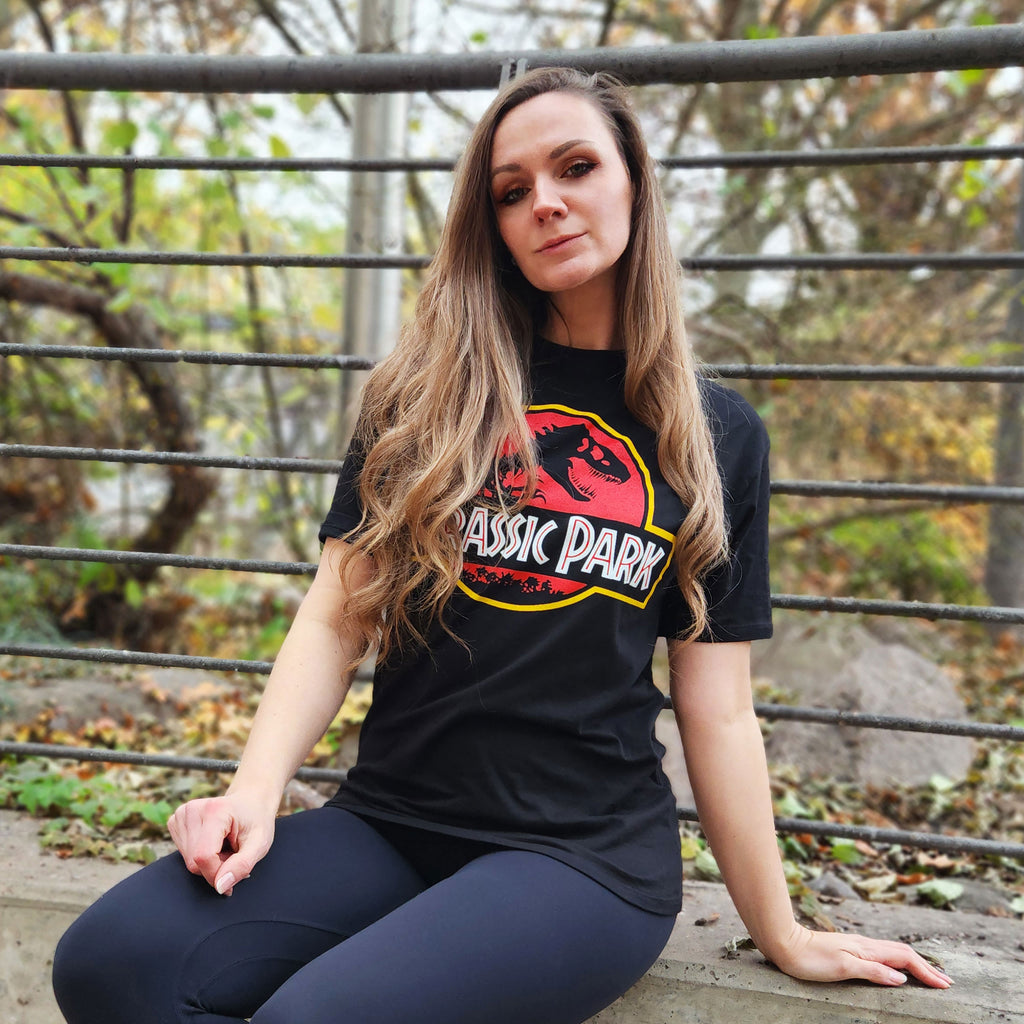 Imagen del producto Jurassic Park - Camiseta con logo negra