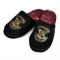 Imagen del producto Harry Potter - Pantuflas de felpa con escudo de Hogwarts negras