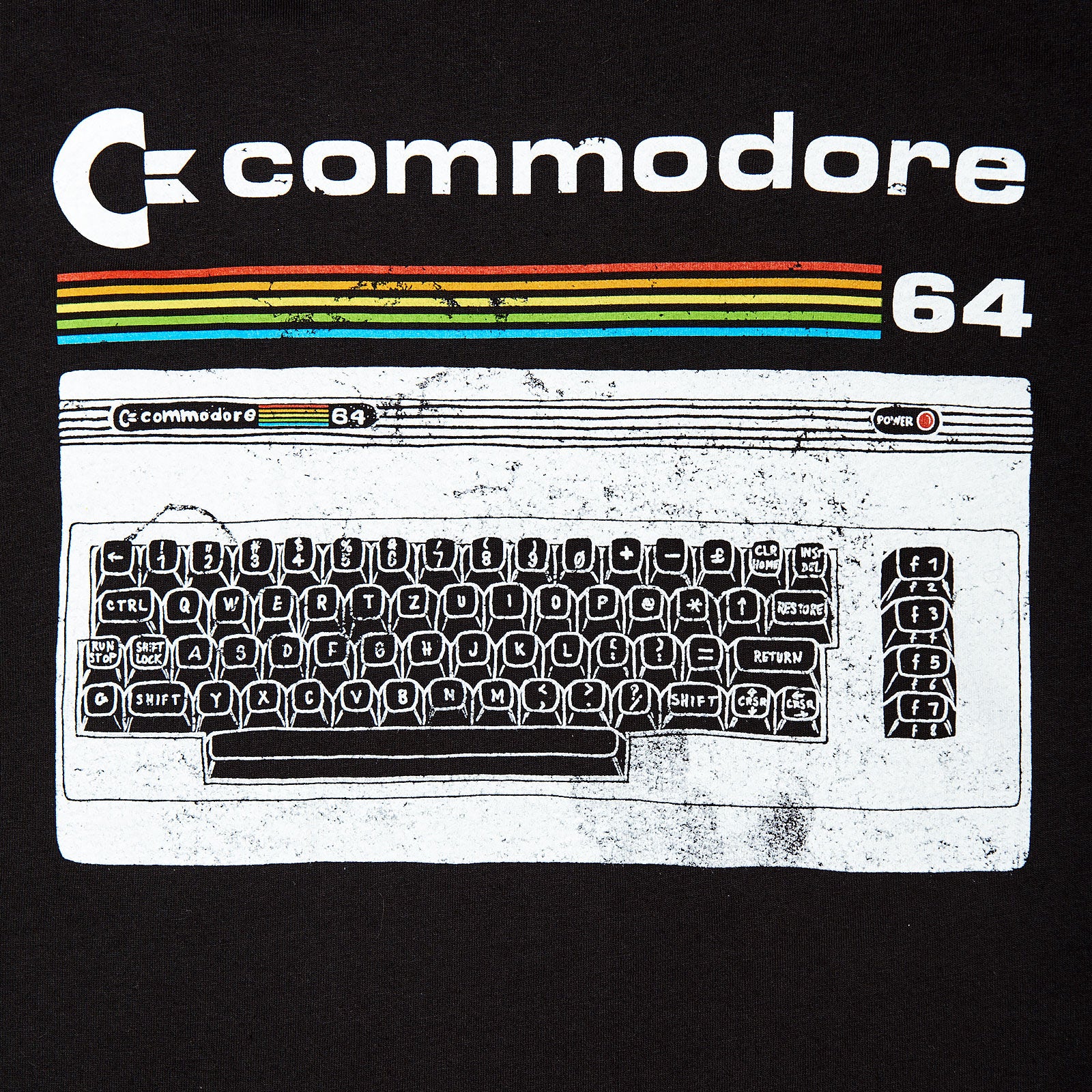 Imagen del producto Commodore 64 - Camiseta clásica de teclado negro