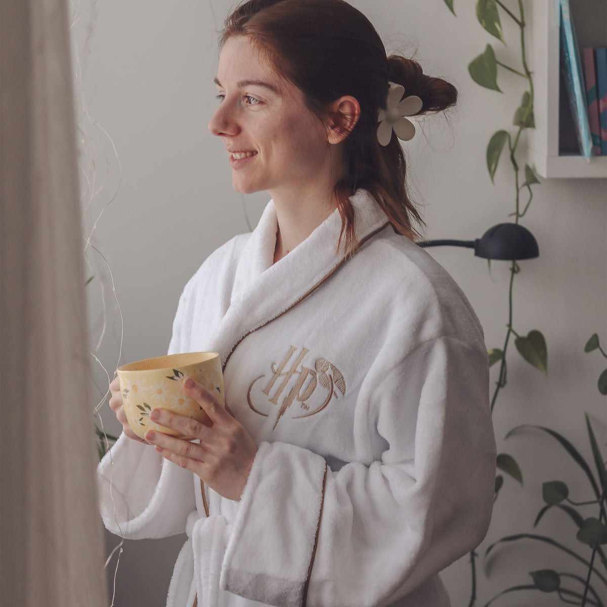 Imagen del producto Harry Potter - Bata de Snitch Dorada Mujer Blanca