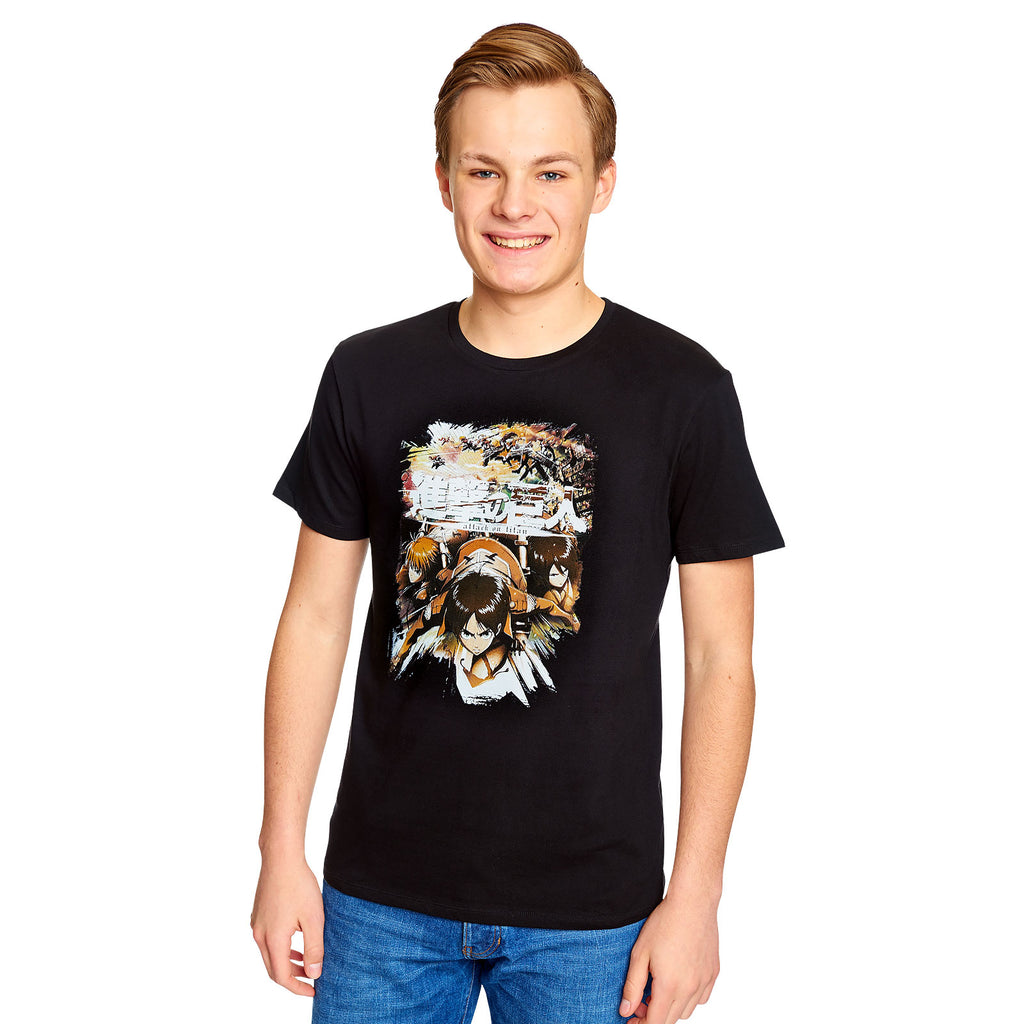Imagen del producto Attack on Titan - Camiseta Crew Fight negra