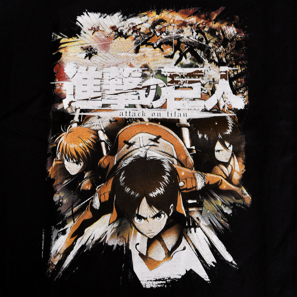 Imagen del producto Attack on Titan - Camiseta Crew Fight negra