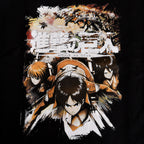 Imagen del producto Attack on Titan - Camiseta Crew Fight negra