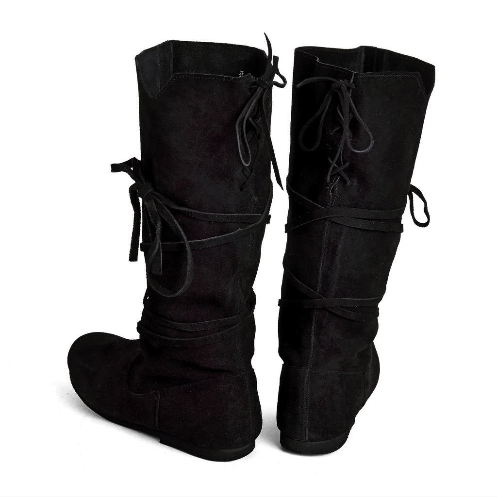 Imagen del producto Botas de cordones medievales negras