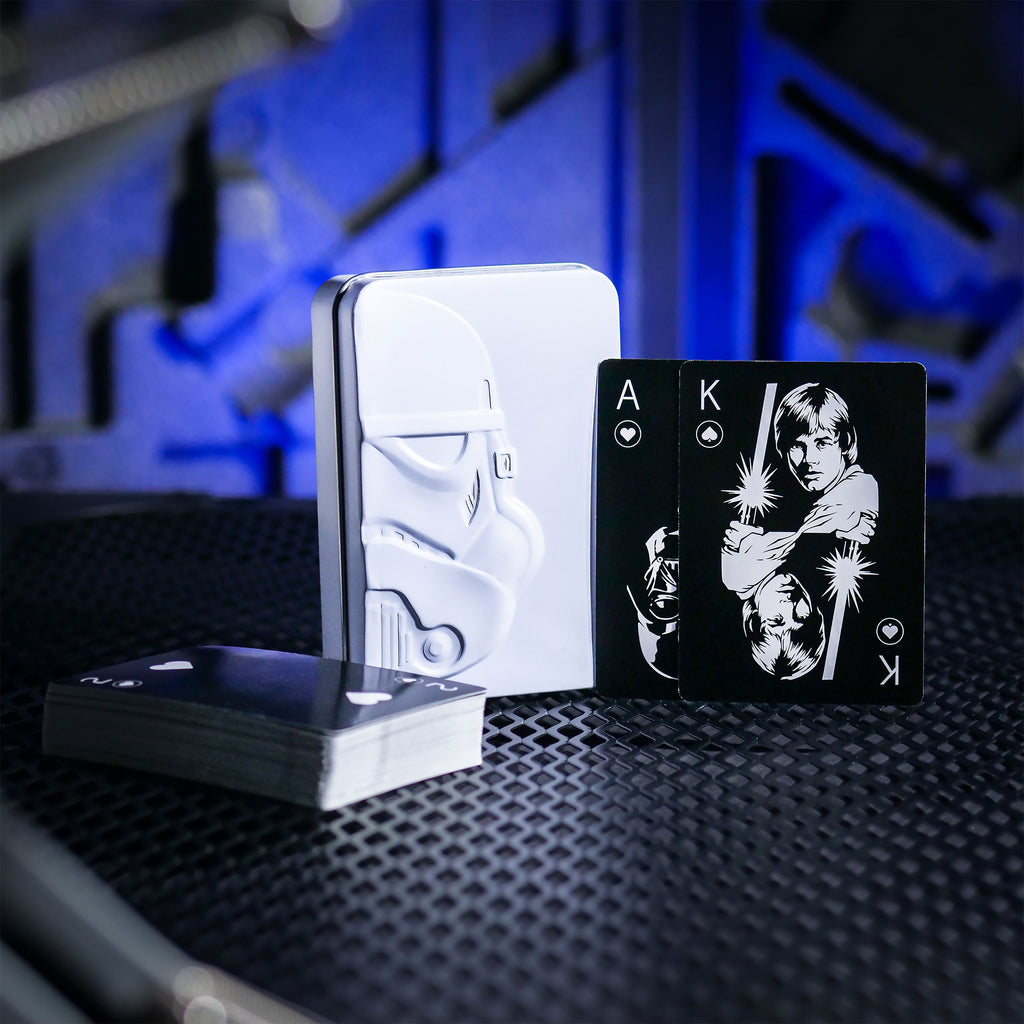 Imagen del producto Star Wars - Baraja de cartas Stormtrooper en caja de metal