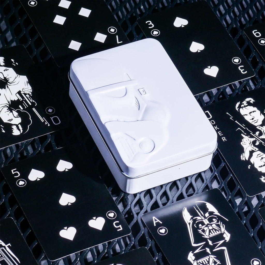 Imagen del producto Star Wars - Baraja de cartas Stormtrooper en caja de metal