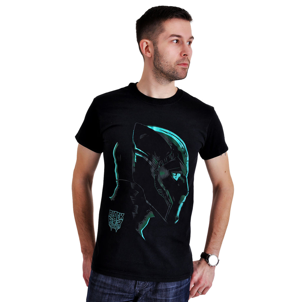 Imagen del producto Black Panther - Camiseta Neon Face negra