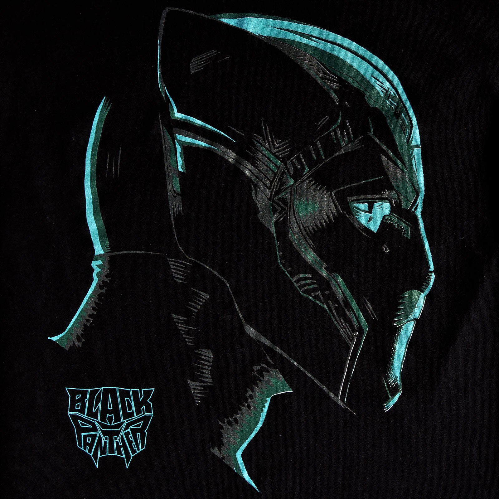 Imagen del producto Black Panther - Camiseta Neon Face negra