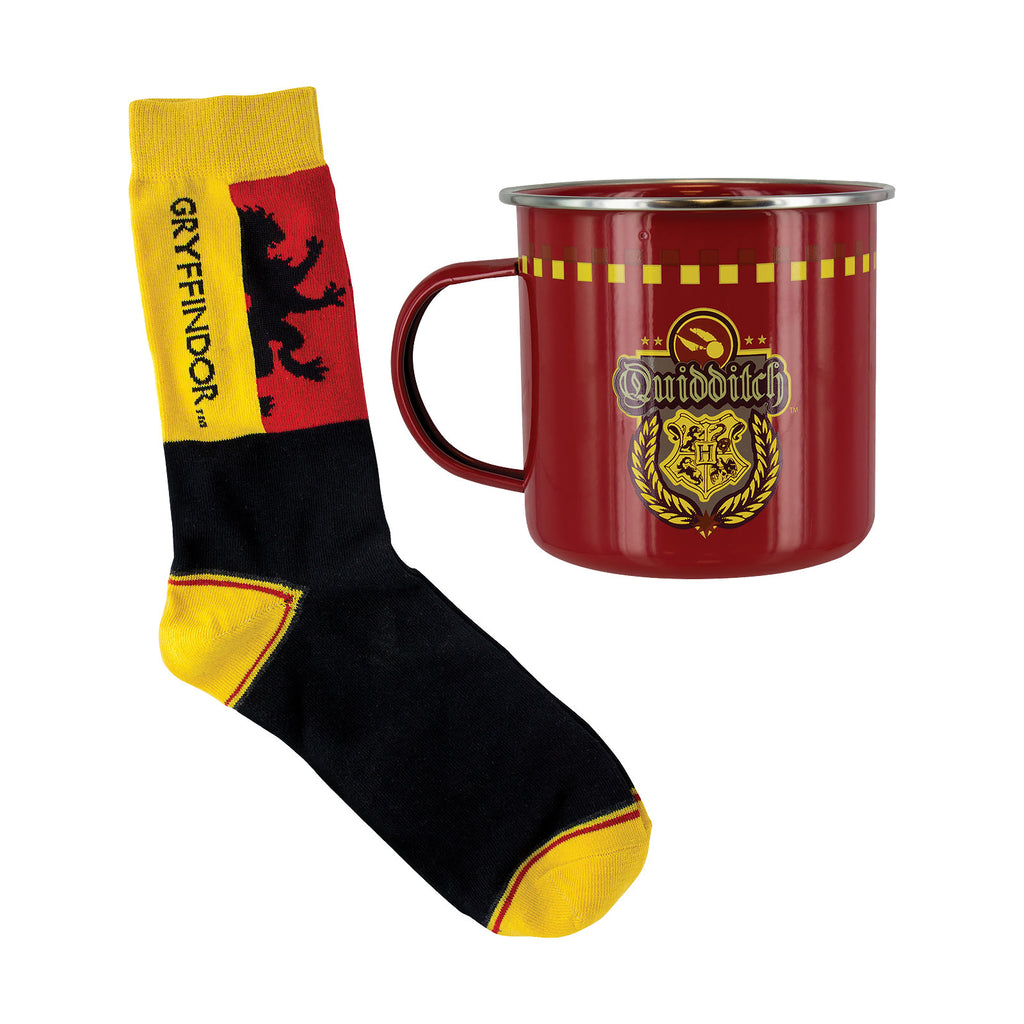 Imagen del producto Harry Potter - Calcetines Quidditch de Gryffindor y Taza de Esmalte