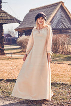Imagen del producto Vestido medieval de manga larga beige