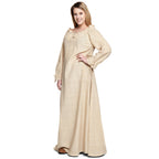 Imagen del producto Vestido medieval de manga larga beige