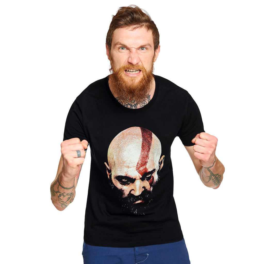 Imagen del producto God of War - Camiseta negra con cara de Kratos