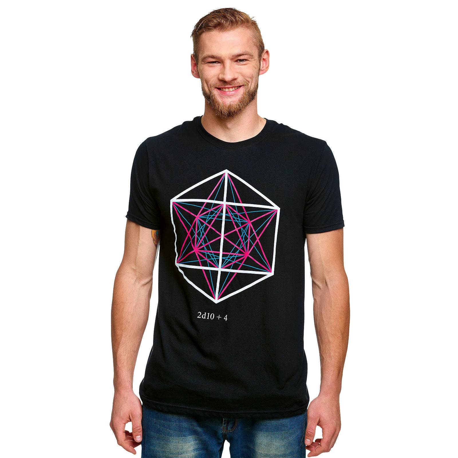 Imagen del producto Dungeons & Dragons - Camiseta negra con símbolo 2d10 + 4