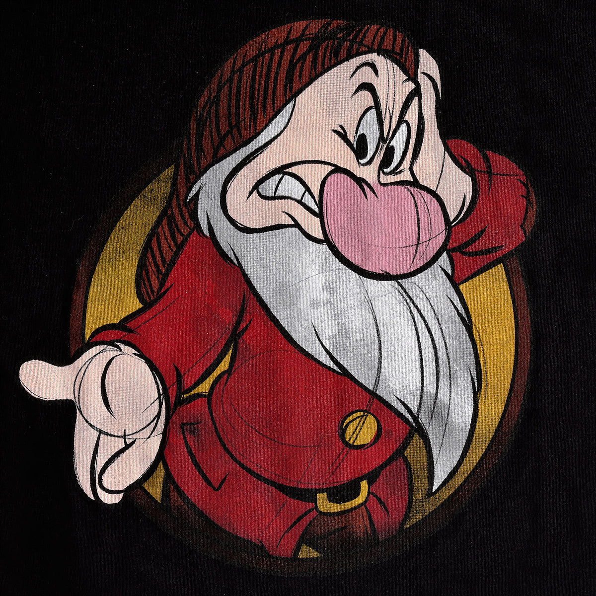 Imagen del producto Blancanieves - Camiseta de Mujer de Grumpy en negro