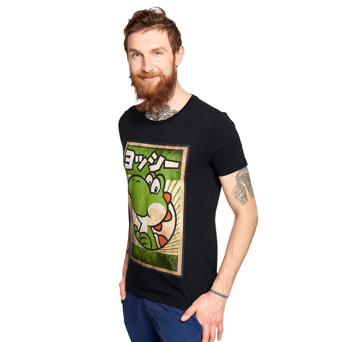 Imagen del producto Super Mario - Camiseta de propaganda de Yoshi negra