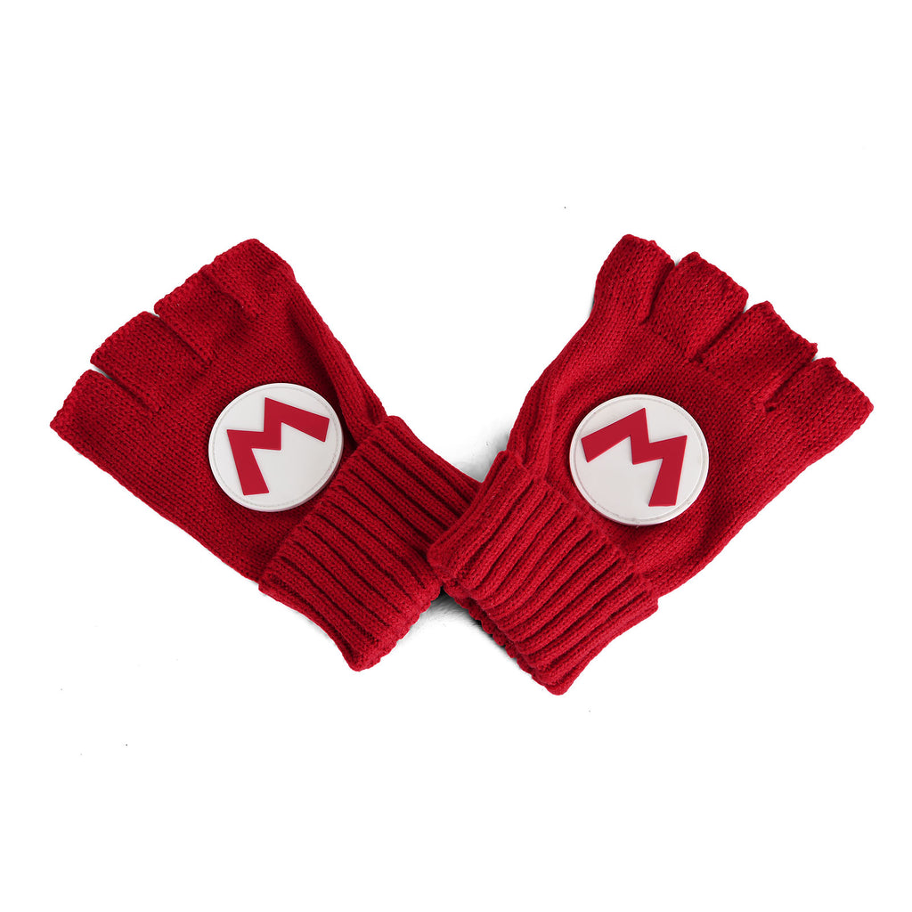 Imagen del producto Super Mario - Guantes sin dedos con logo rojo